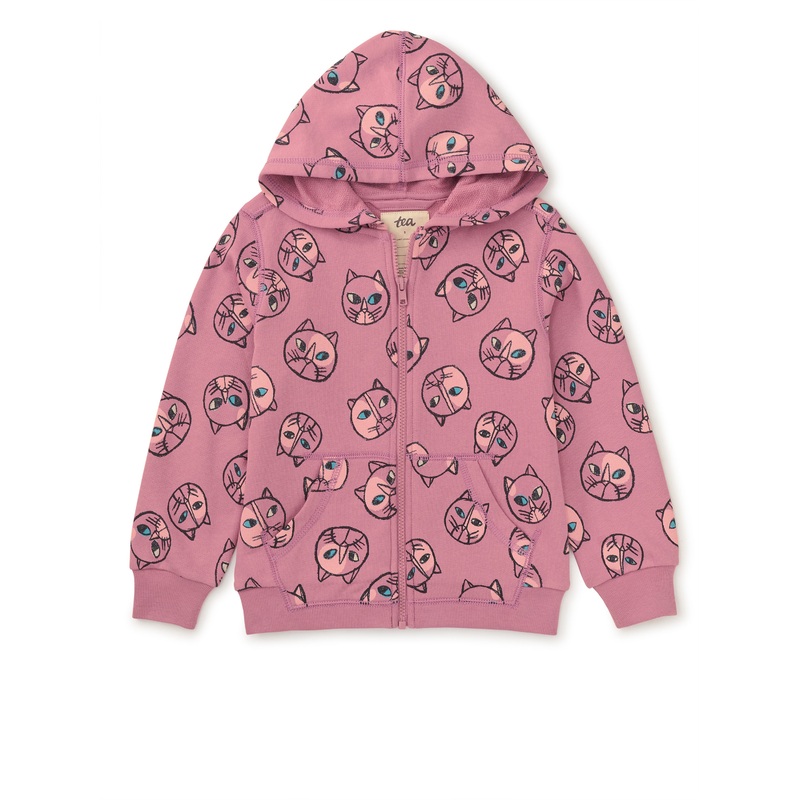 Tea Collection Good Sport Hoodie – Highlands Cat In Rose