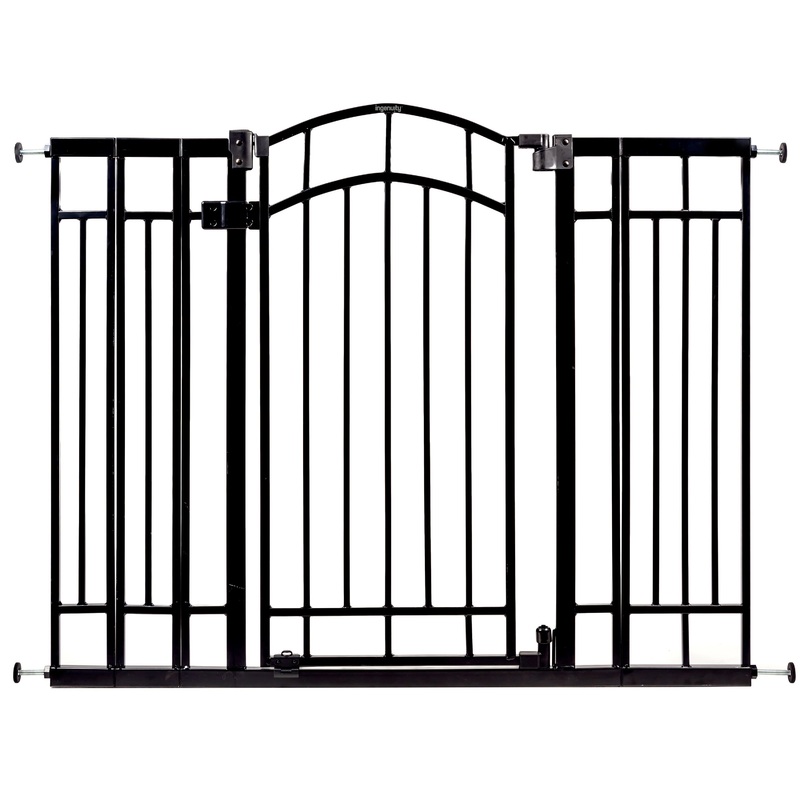 The Doorway 48W Series Pet and Baby Gate, Openings 28.5 to 48″ – 36″ Tall – Black
