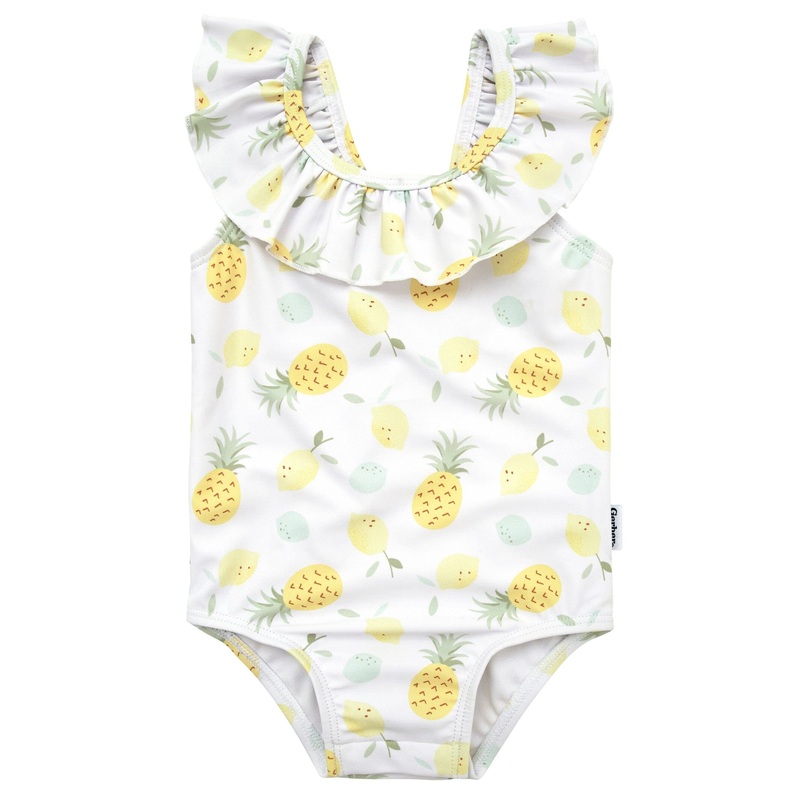 Baby Girls UPF 50+ Pineapples One-Piece Swimsuit