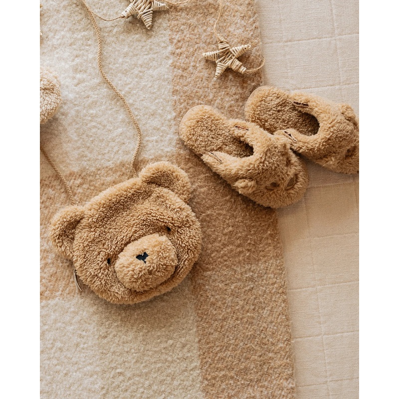 Bear Slippers – Gold