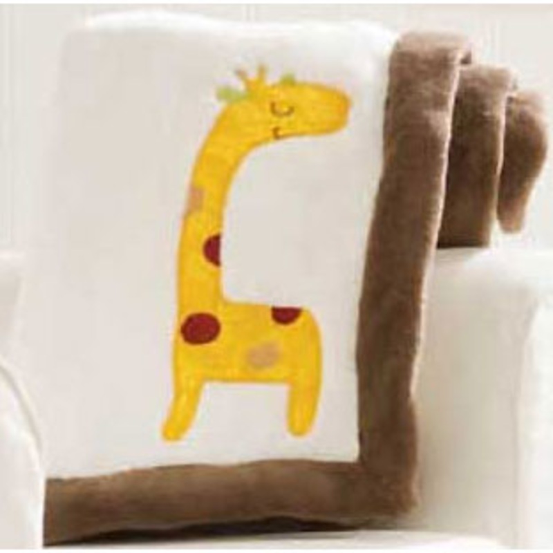 Graco Jungle Friends Embroidered Boa Blanket by KidsLine