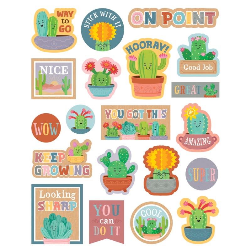 Happy Cactus Crew Stickers