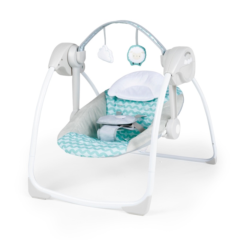 Ity by Ingenuity Swingity Swing Easy-Fold Portable Baby Swing, Goji