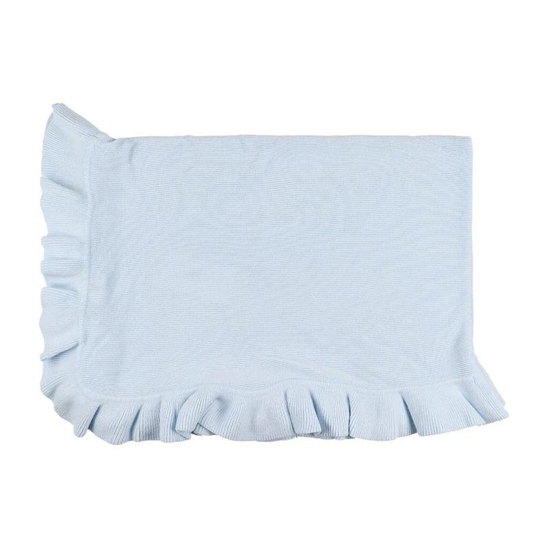 Jersey Knit Ruffle Blue