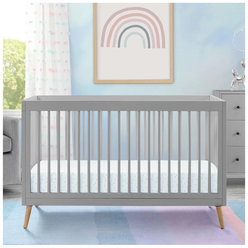 Jordan 4-in-1 Convertible Crib – Gray