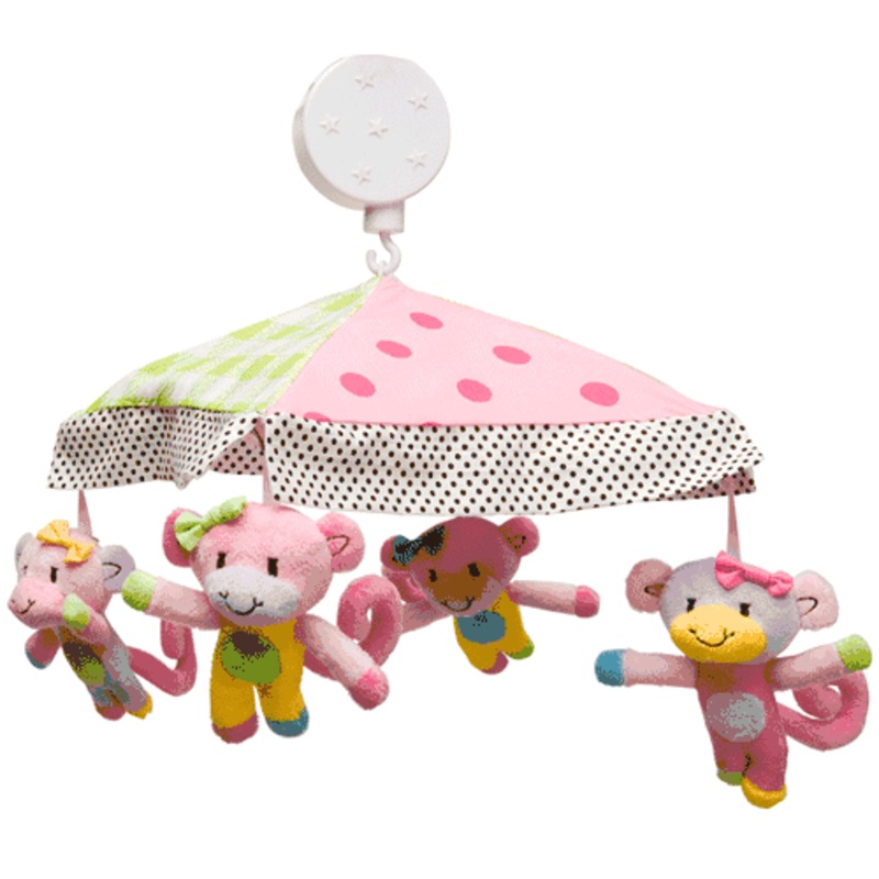 Little Miss Matched Monkey Musical Mobile