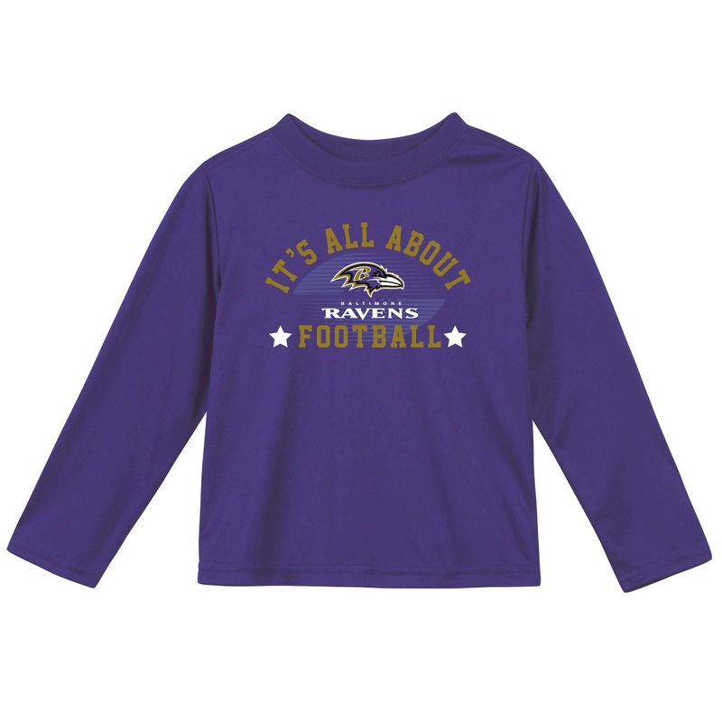 Baltimore Ravens Boys Long Sleeve Tee Shirt