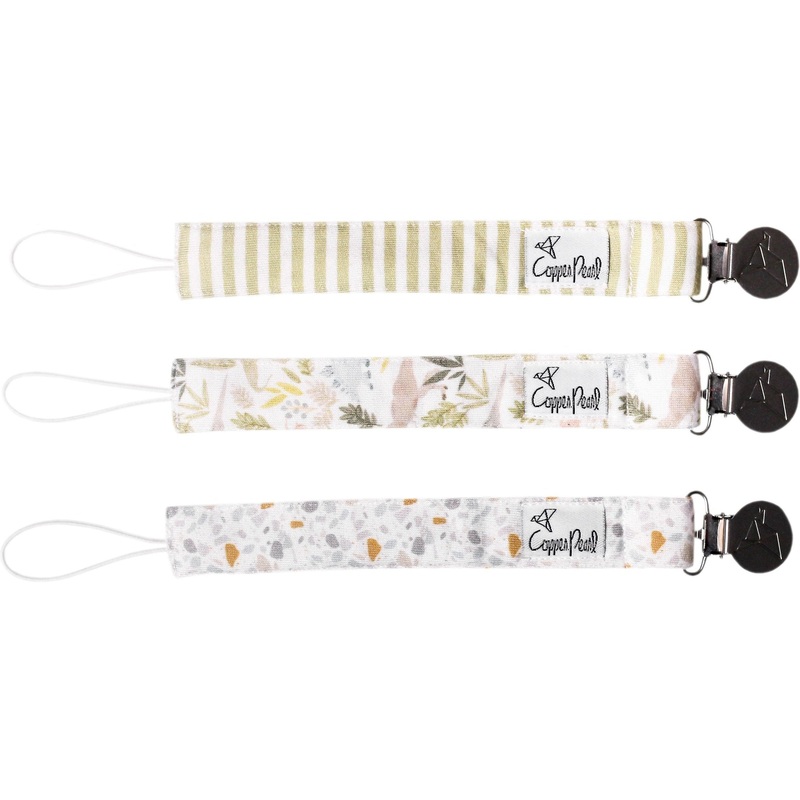 Copper Pearl Binky Clip Set | Rex