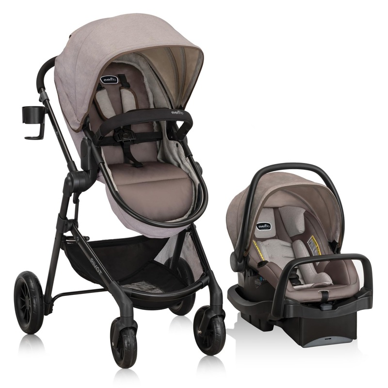 Evenflo Pivot Modular Travel System, Desert Tan, 2024