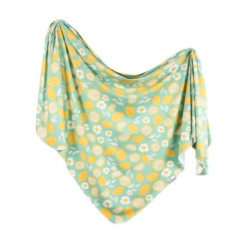 Knit Swaddle Blanket – Lemon