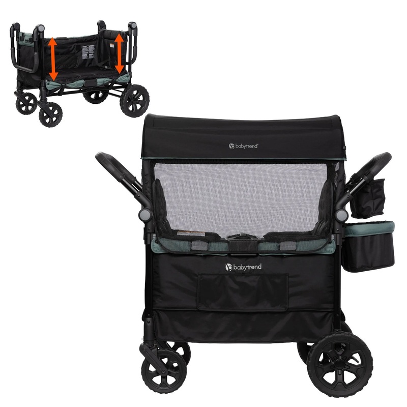 Quest PLUS 3-in-1 Stroller Wagon – Madrid Green