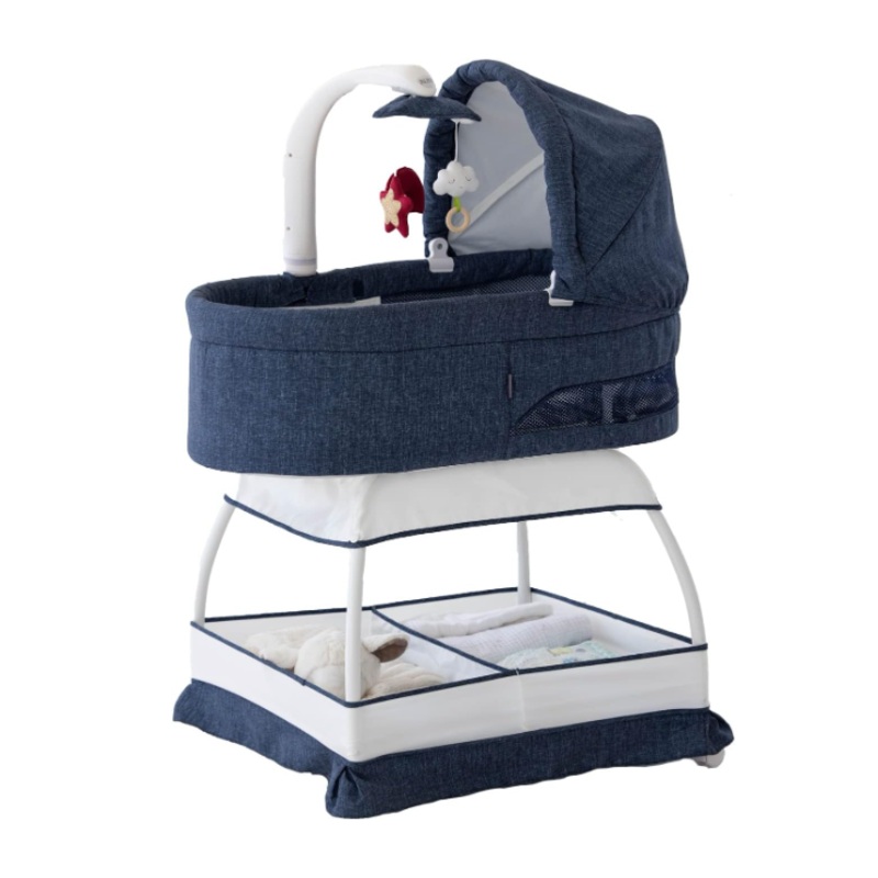 TruBliss Sweetli Nurture Bassinet, Denim Melange