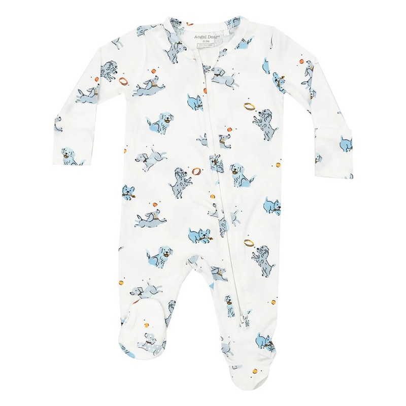 Angel Dear 2-Way Zipper Footie Playful Puppies