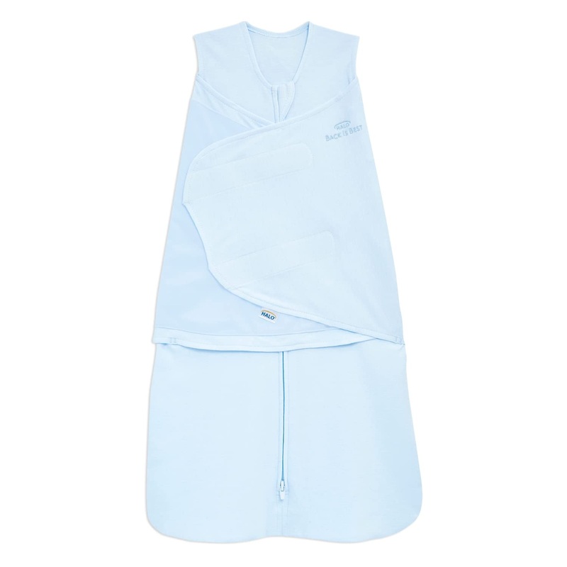 Halo Cotton Sleepsack, Small, Light Blue