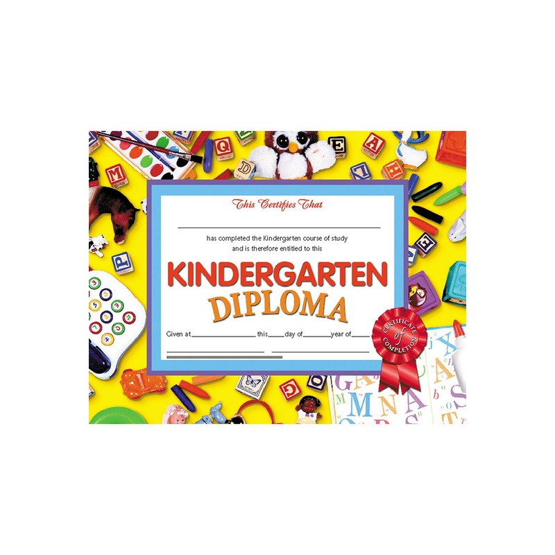 Kindergarten Diploma, 8.5″ x 11″ – Pack of 30