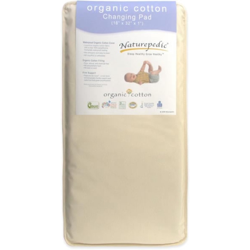 Naturepedic Organic Cotton Travel Changing Pad – Brown / Natural