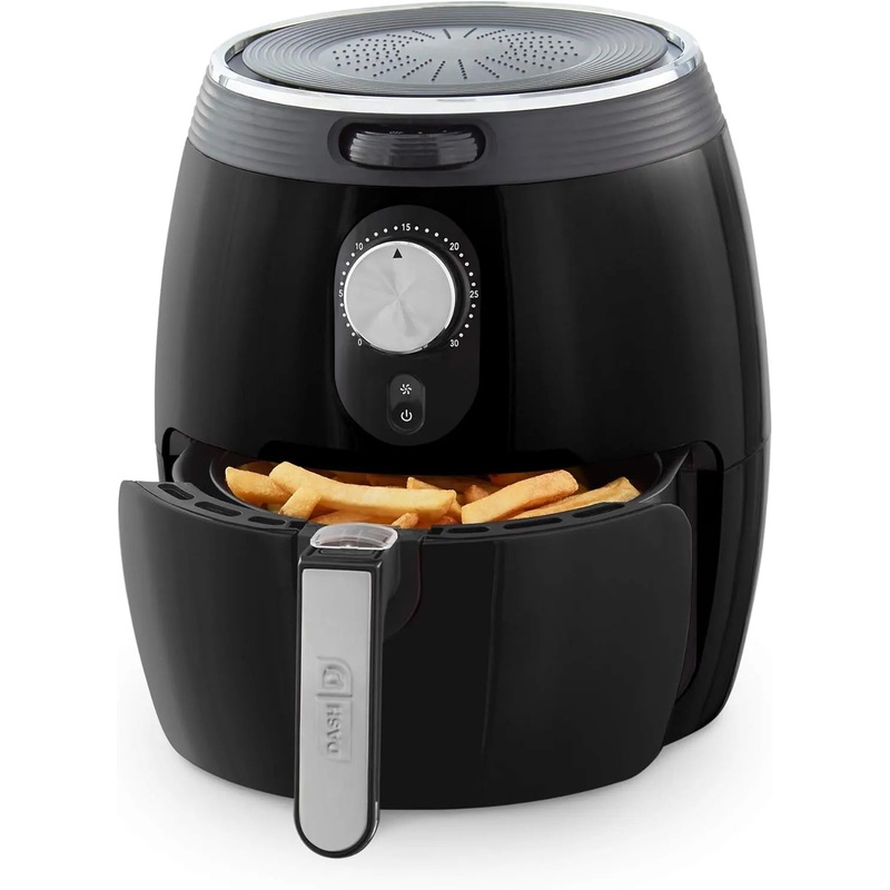 3qt Deluxe Air Fryer – Black