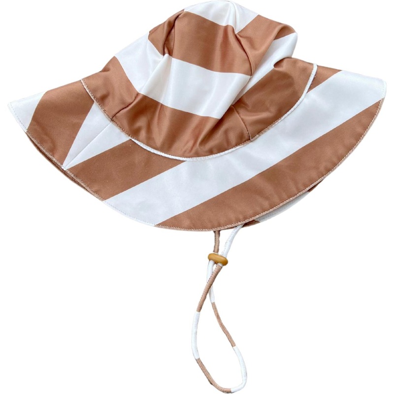Babysprouts Sun Hat | Stripe In Toffee