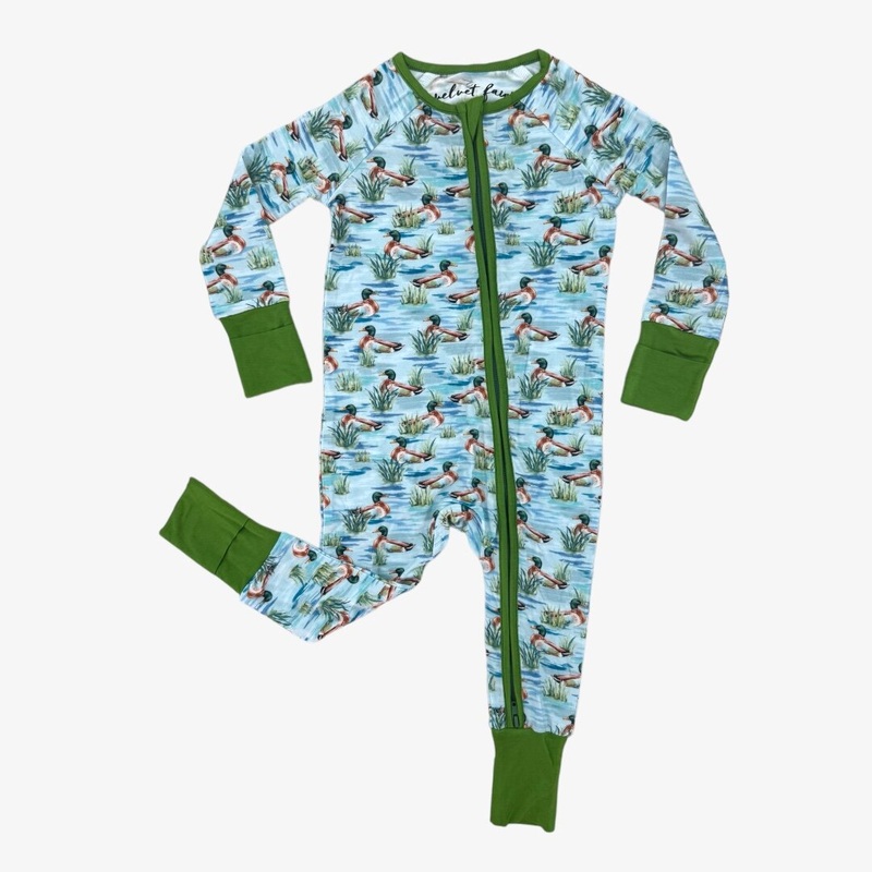 Bamboo Zipper Footie – Maui Mallards