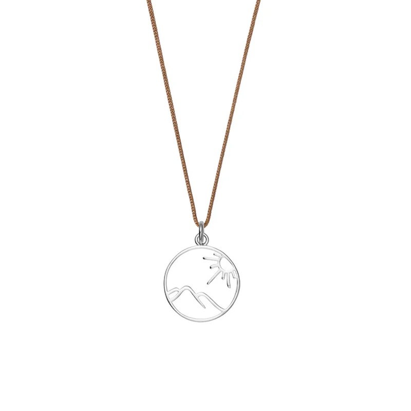 Bronwen Tiny Charm Contour Mountain Necklace