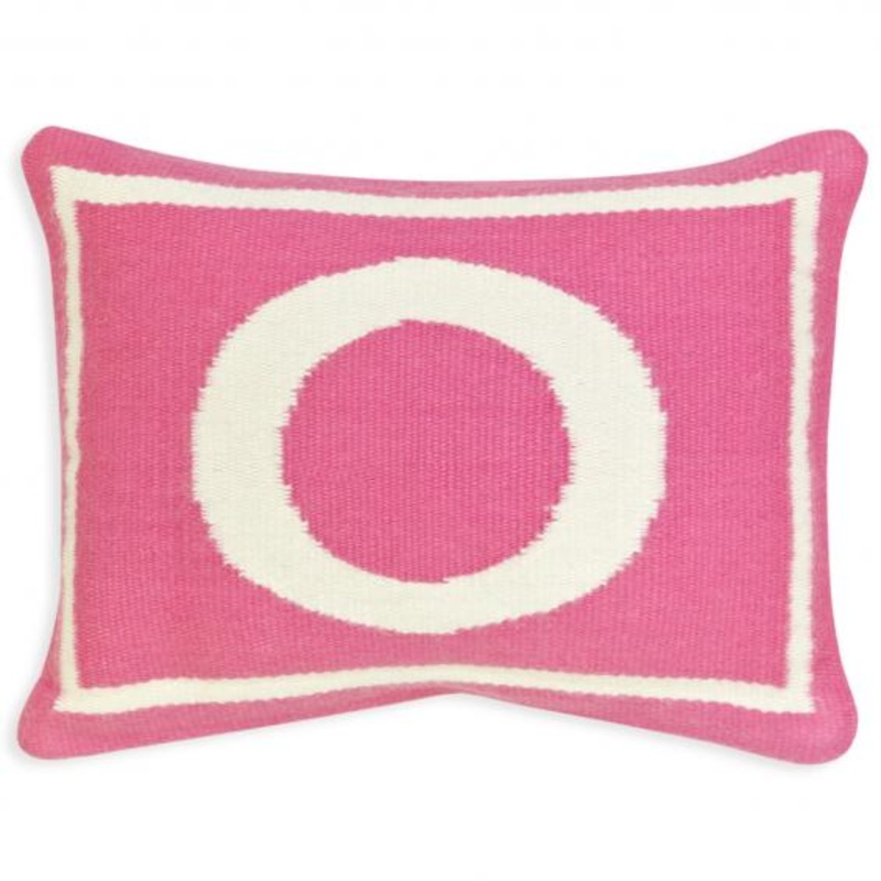 Jonathan Adler Junior Letter O Pillow in Pink