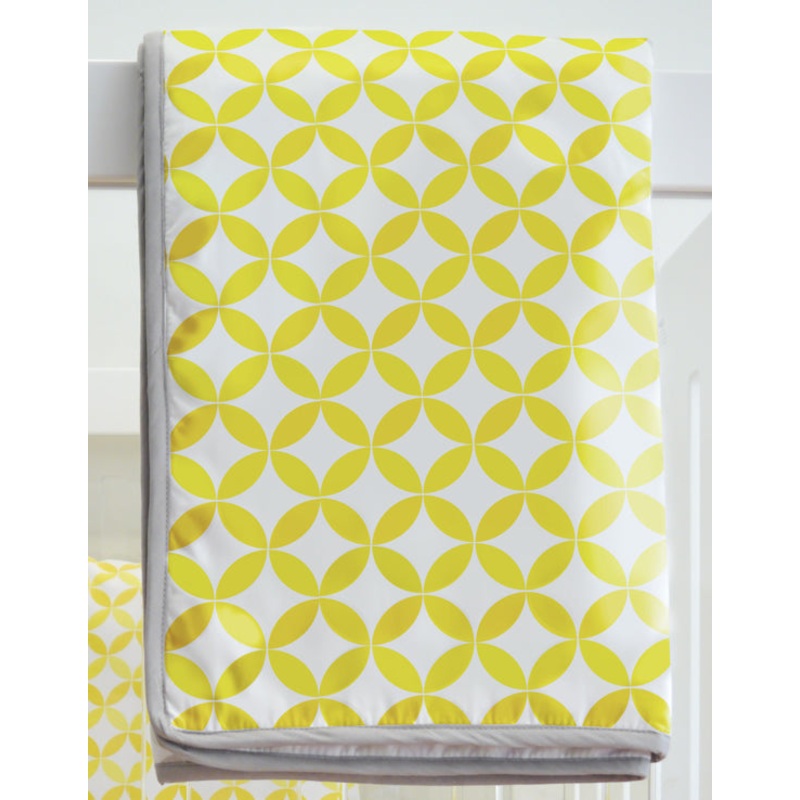 Spot On Square Tops Organic Quilt – Yellow