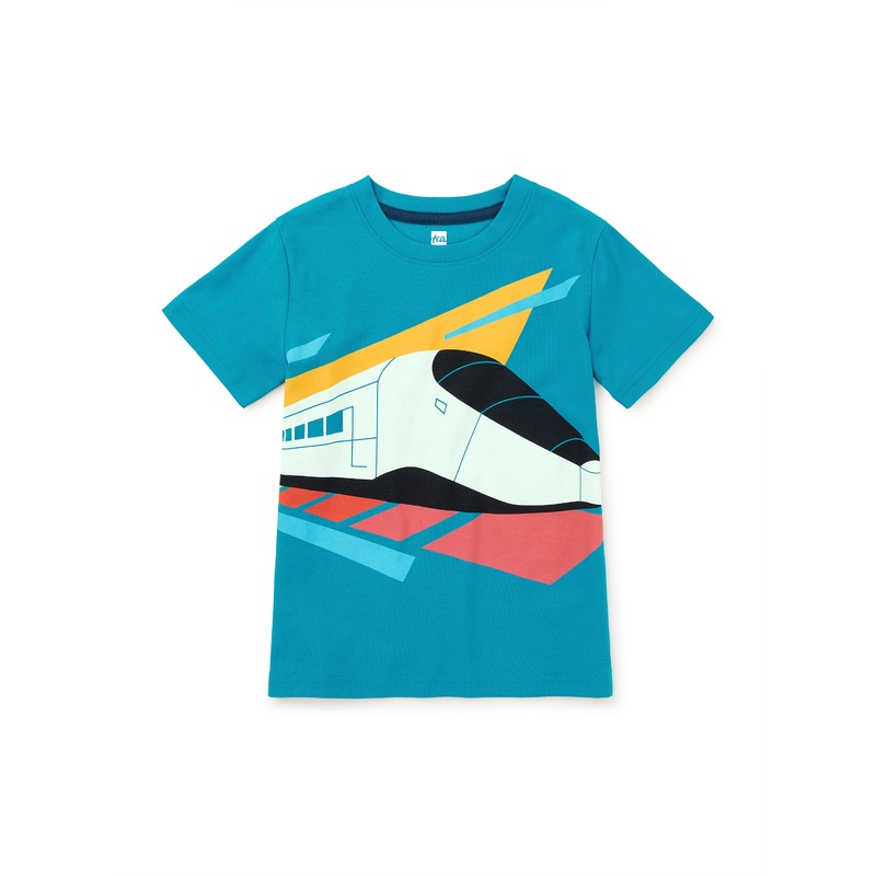 Tea Collection Train Graphic Tee