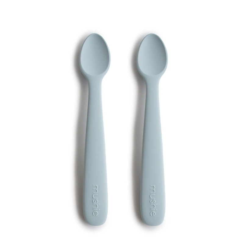 2-Pack Silicone Feeding Spoons – Powder Blue