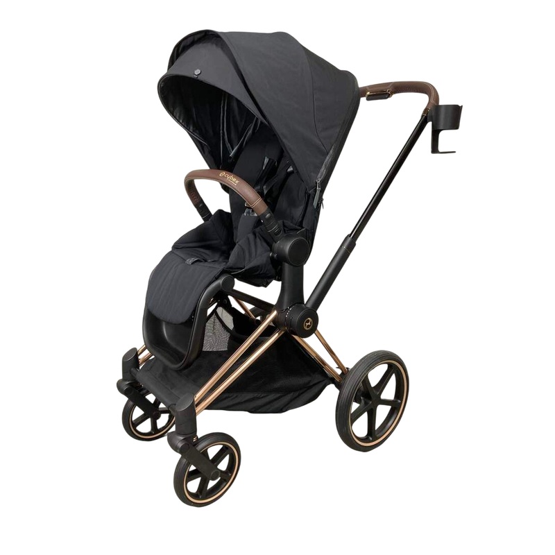 Cybex PRIAM Stroller, 2023, Deep Black, Rosegold