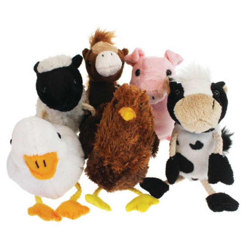 Finger Puppets: Farm Animals, Set of 6