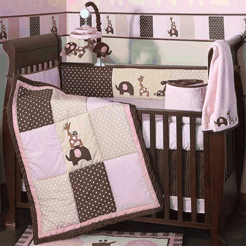 Lambs & Ivy Emma 4 Piece Baby Crib Bedding Set