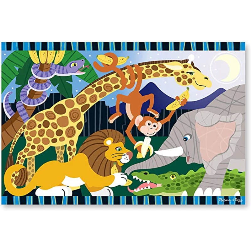 Melissa & Doug Safari Social Floor Puzzle – 24 Pieces