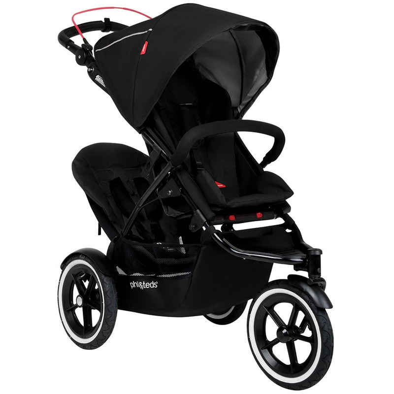 Phil & Teds Navigator 2 Buggy with Doubles Kit – Black