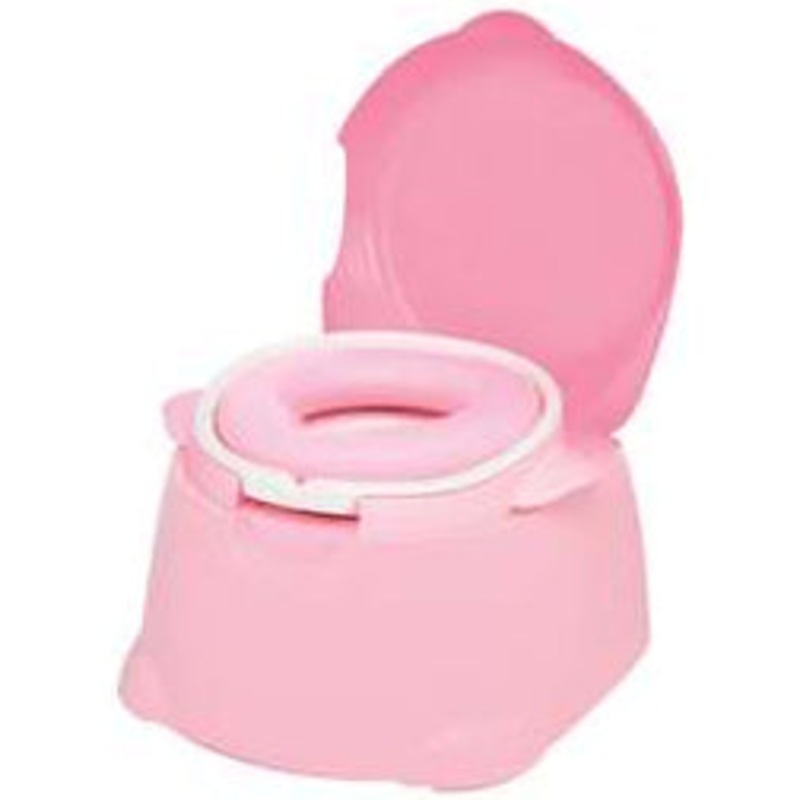 Safety 1st Comfy Cushy Potty Trainer & Step Stool – Pink