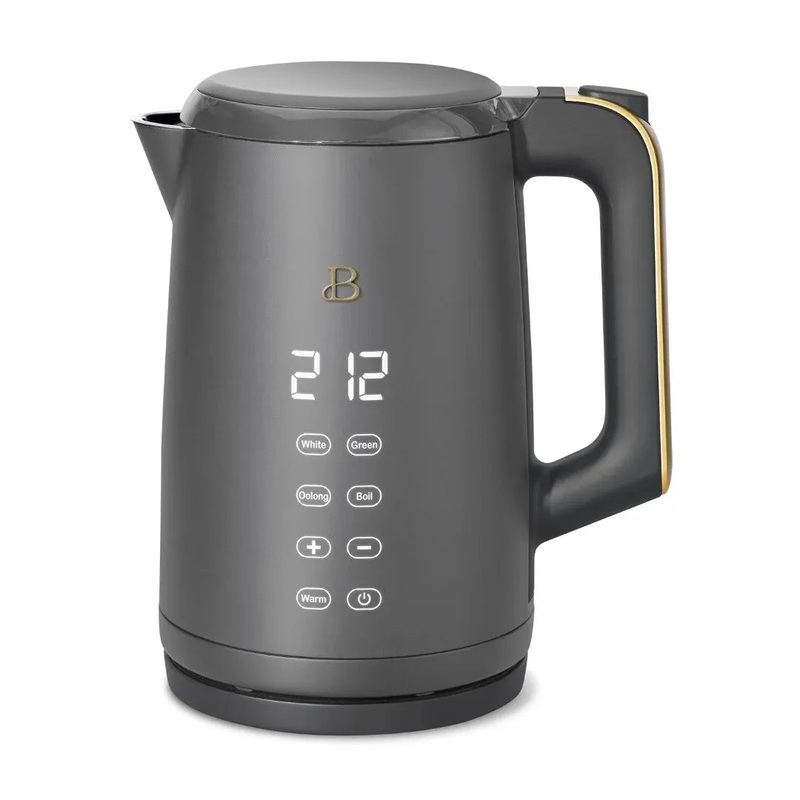 1.7 Liter One-Touch Electric Kettle by Drew Barrymore – Oyster Grey