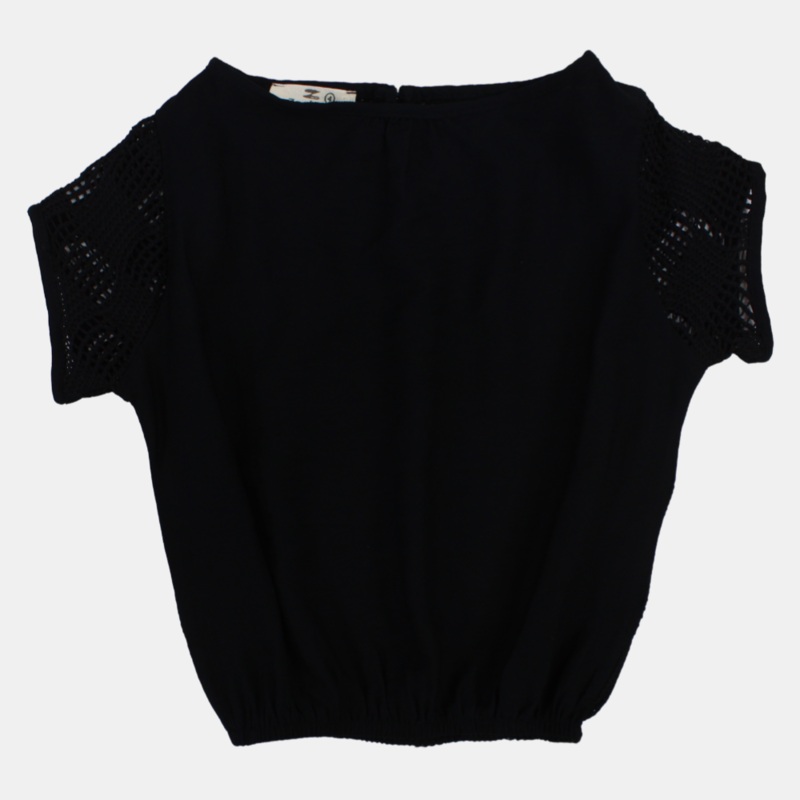 Girls Lace Blouse  Short Sleeves