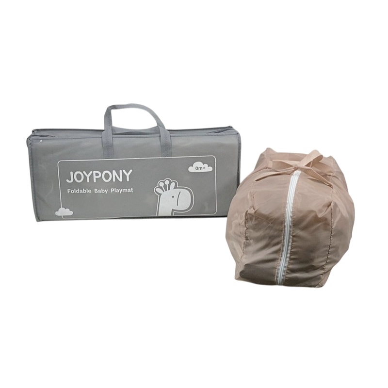 Joypony 4-in-1 Baby Playpen with Mat, Beige