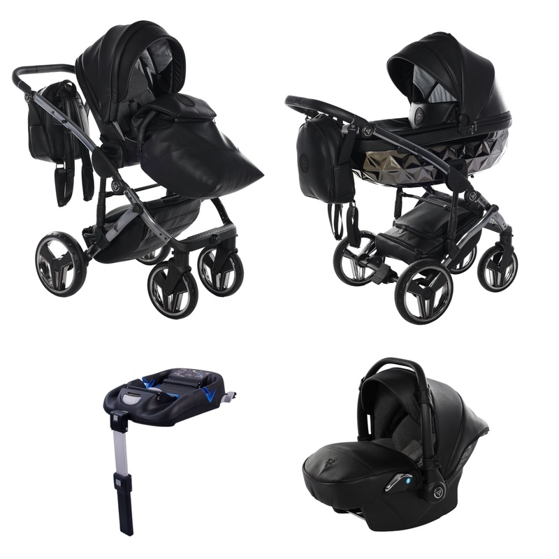 JUNAMA HANDCRAFT BLACK – 4IN1 (INCLUDES CAR SEAT & ISOFIX BASE)