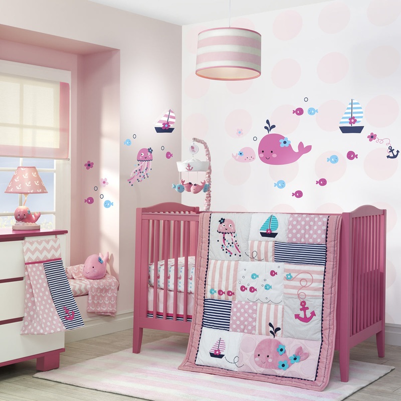 Lambs & Ivy Splish Splash 4 Piece Bedding Set
