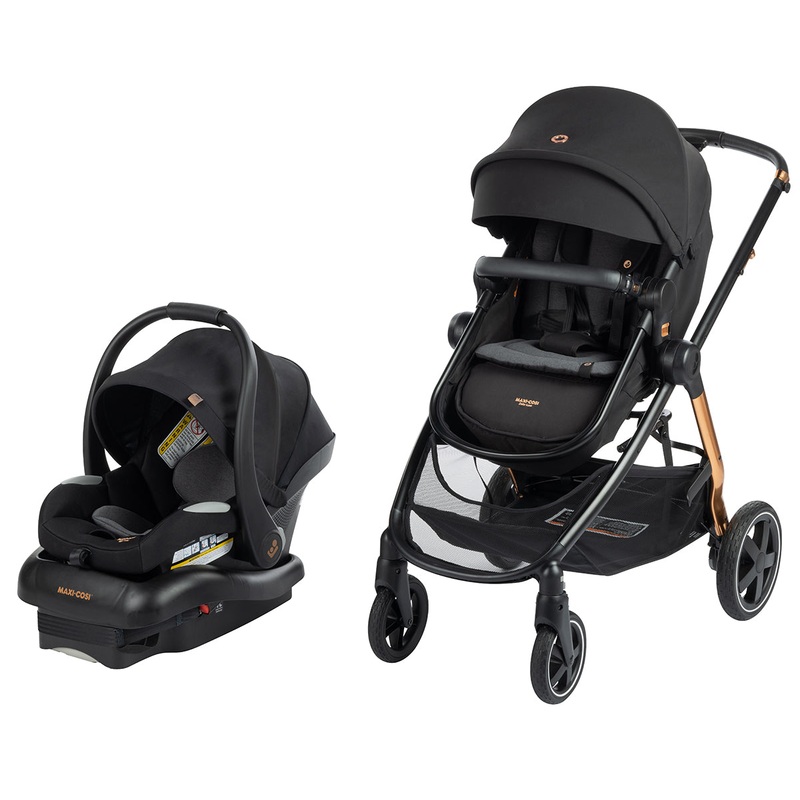 Maxi-Cosi Zelia 2 Luxe 5-in-1 Modular Travel System – Dark Ember