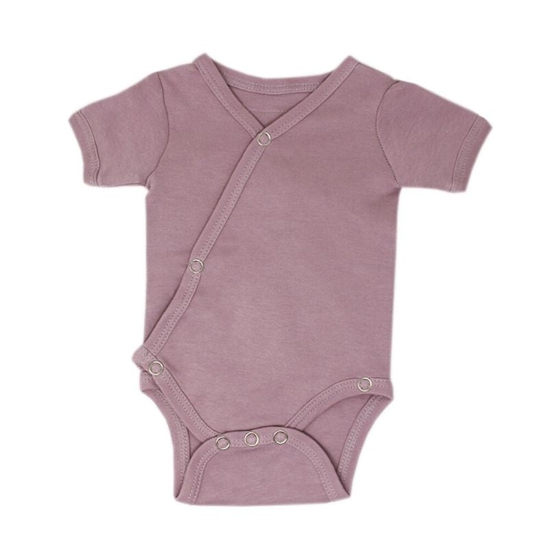 Organic Short-Sleeve Kimono Bodysuits
