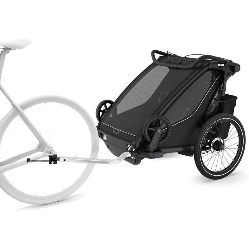Thule Chariot Sport 2 Bike Trailer, 2023, Double, Midnight Black