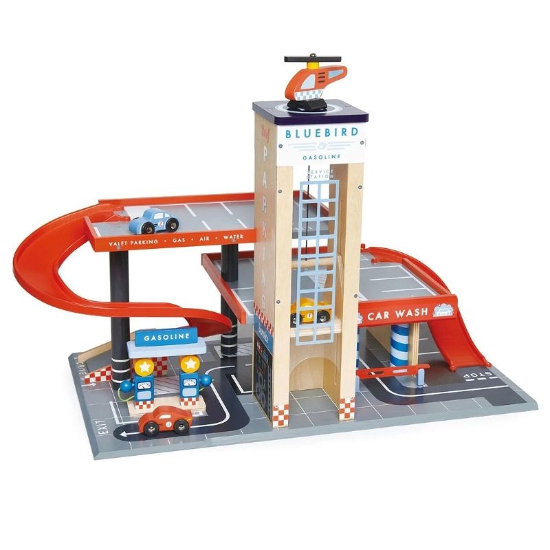 Wooden Blue Bird Service Station