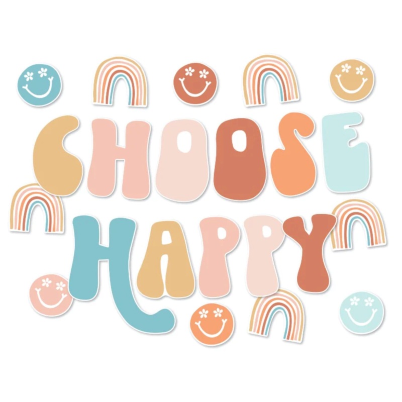 Good Vibes “Choose Happy” Inspirational Classroom Headline