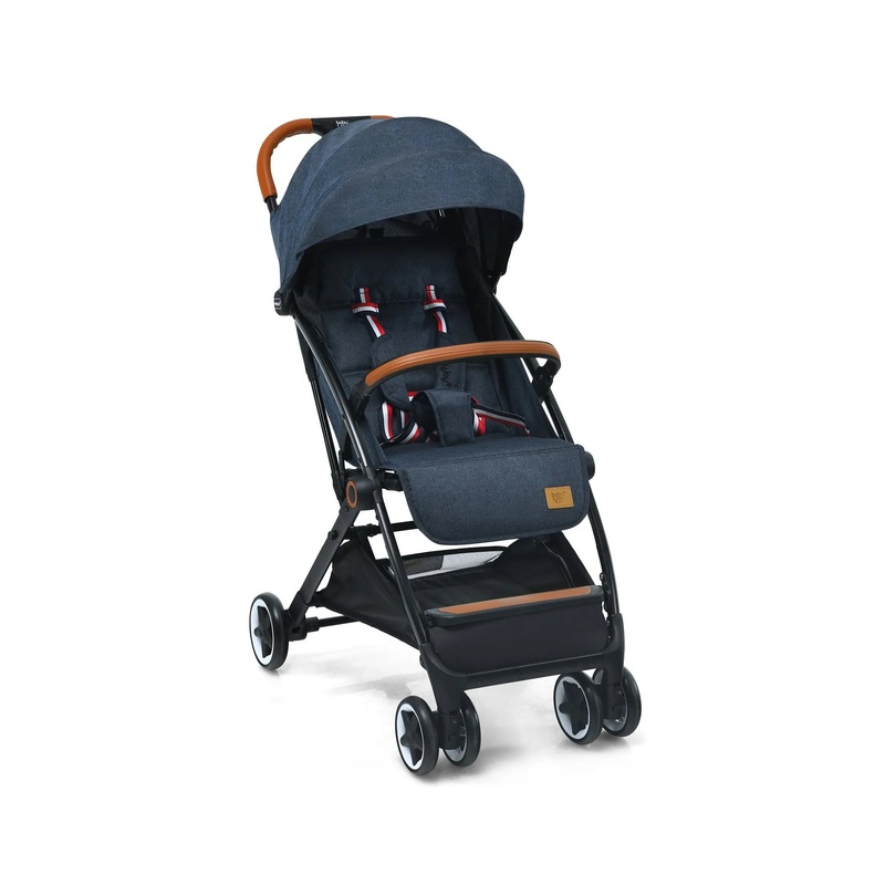 Lightweight Baby Stroller Aluminium Frame w/ Net for Travel Blue