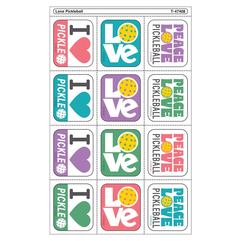 Love Pickleball Tear & Share Stickers