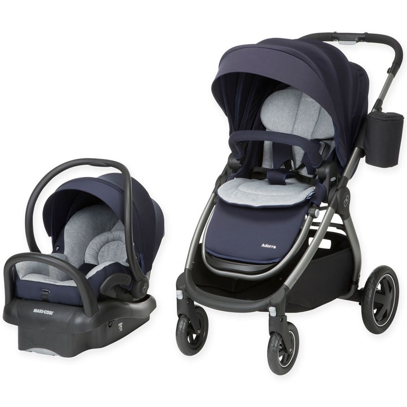 Maxi-Cosi Adorra Travel System – Charcoal/Brilliant Blue