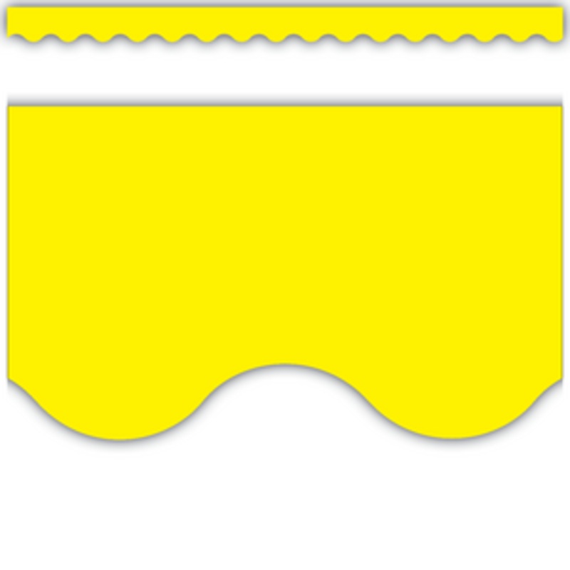 Yellow Scalloped Border Trim