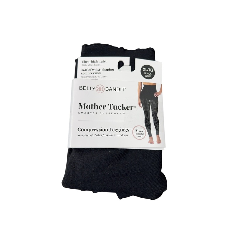 Belly Bandit Mother Tucker Compression Postpartum Leggings, Black, X-Large (38-41″)