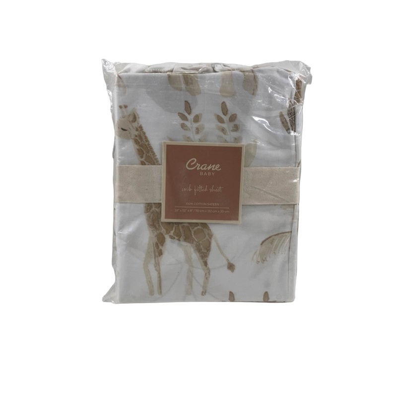 Crane Baby Crib Fitted Sheet, Kendi Safari
